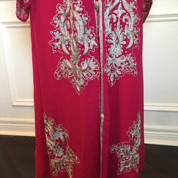 Pink Kaftan with Silver Embellishments (Pr… - Picture 6 of 8
